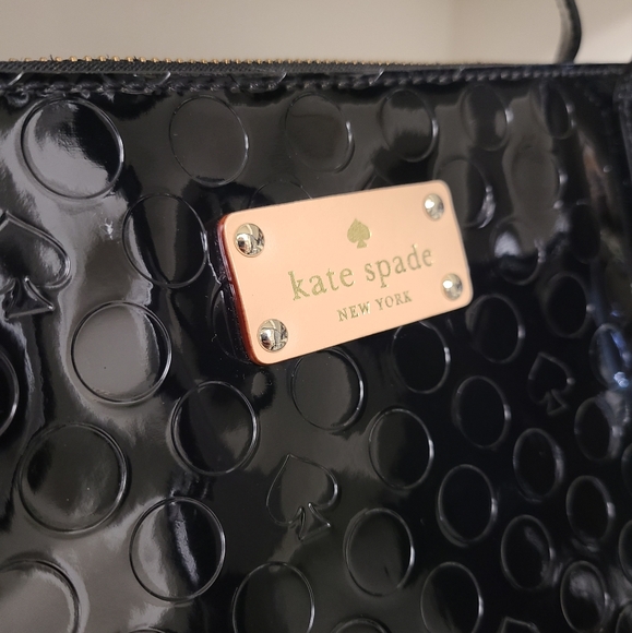 ♠️Kate Spade Sophie Yaletown Ace of Spade/DotsTote EUC - Picture 2 of 6